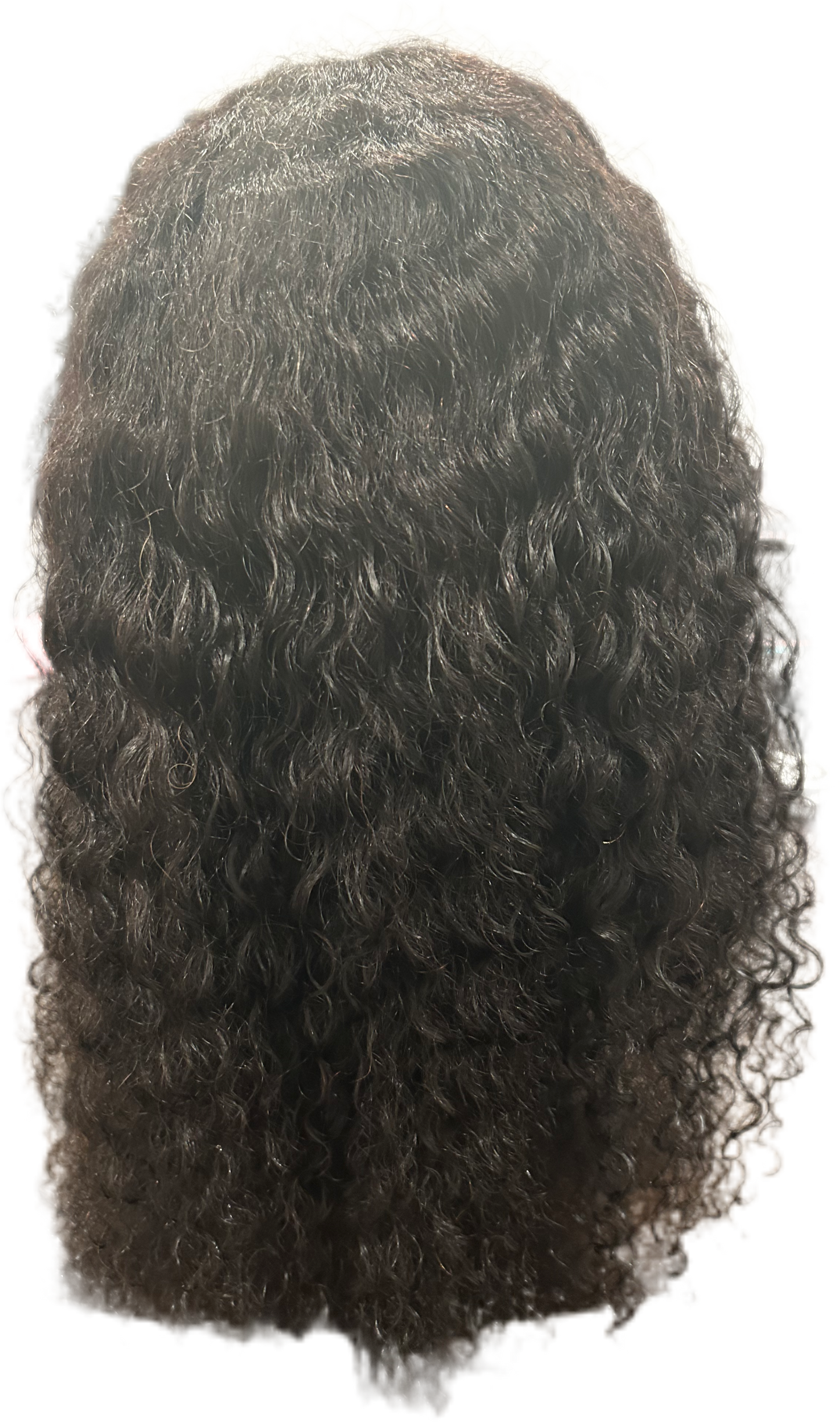 20 inch Brazilian Jerry Curl Wig Human Hair 13x4 Transparent Lace Natural Color